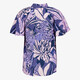 Dames top met bloemenprint paars
