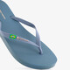 Dames teenslippers blauw