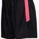 Dames voetbalshort zwart roze