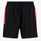 Dames voetbalshort zwart roze