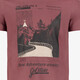 Heren T-shirt met opdruk bruin