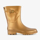 Dames regenlaarzen goudkleurig