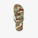 Heren teenslippers met camouflage groen