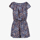 Name It Vinaya meisjes playsuit met bloemen blauw