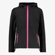 Kinder outdoor softshell jas zwart