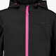 Kinder outdoor softshell jas zwart