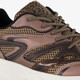 Dames dad sneakers met panterprint bruin