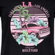Dames T-shirt met opdruk zwart
