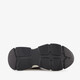 Dames dad sneakers met panterprint zwart