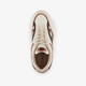 Dames dad sneakers met dierenprint beige