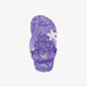 Meisjes teenslippers met schelpen paars