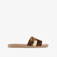 Dames slippers met luipaardprint