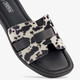 Dames slippers met koeienprint