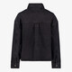 Dames denim overshirt met strass steentjes zwart