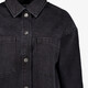 Dames denim overshirt met strass steentjes zwart