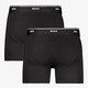 Heren boxershorts 2 pack zwart