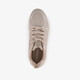 Dames sneakers met glitters taupe