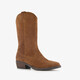 Harper suède dames cowboylaarzen cognac