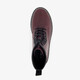 Dames veterboots bordeaux rood
