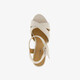 Dames sandalen met hak beige