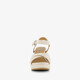 Dames sandalen met hak beige