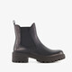 Leren dames Chelsea boots zwart