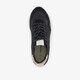Suede dames sneakers met zebraprint details zwart