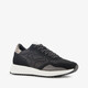 Hush Puppies suede dames sneakers met zebraprint details zwart