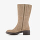 Suède dames laarzen beige