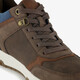Hoge heren sneakers bruin blauw