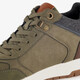 Hoge heren sneakers groen cognac
