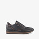 Dames sneakers met H leest zwart brons