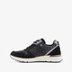 Dames sneakers met slangenprint details zwart