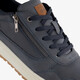 Heren sneakers blauw cognac