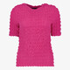 Dames top met structuur roze