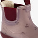 Korte kinder regenlaarzen gevoerd roze