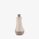 Korte dames regenlaarzen gevoerd beige