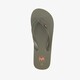 Heren teenslippers groen met oranje details