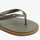 Heren teenslippers groen met oranje details