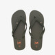 Heren teenslippers groen met oranje details