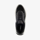 Dames sneakers met slangenprint details zwart
