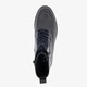 Leren dames veterboots zwart