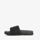 Dames badslippers zwart