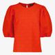 TwoDay dames top met pofmouwen rood