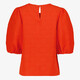 Dames top met pofmouwen rood