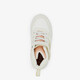 Hoge meisjes sneakers beige metallic