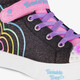 Twinkle Toes hoge meisjes sneakers met lichtjes zwart roze