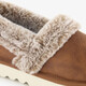 Cozy Up gevoerde dames pantoffels cognac