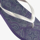Dames teenslippers met print blauw