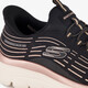 Slip-ins: Summits Plus dames sneakers zwart roze